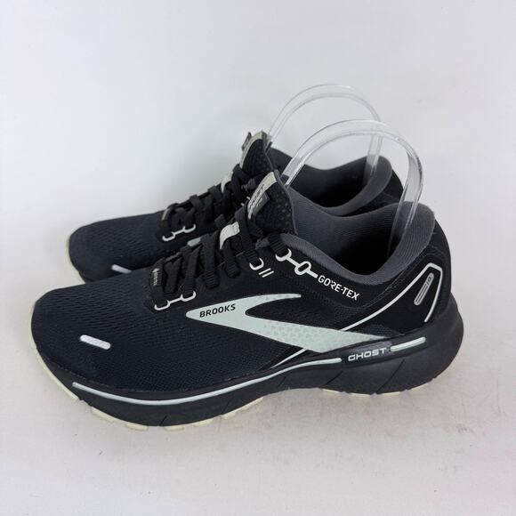 Brooks Ghost 14 GTX Athletic Running Sneakers Women's 7 Black Ebony Low Top - Picture 4 of 9